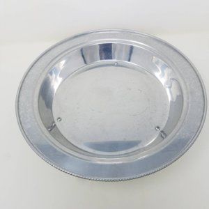 Vintage Mid Century Modern Low profile Pie Plate Stamped B W Buenilum Made USA